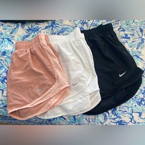 3 pairs of Nike shorts.